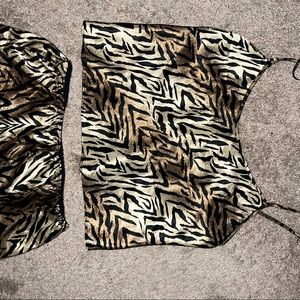 Satin pajama pants set